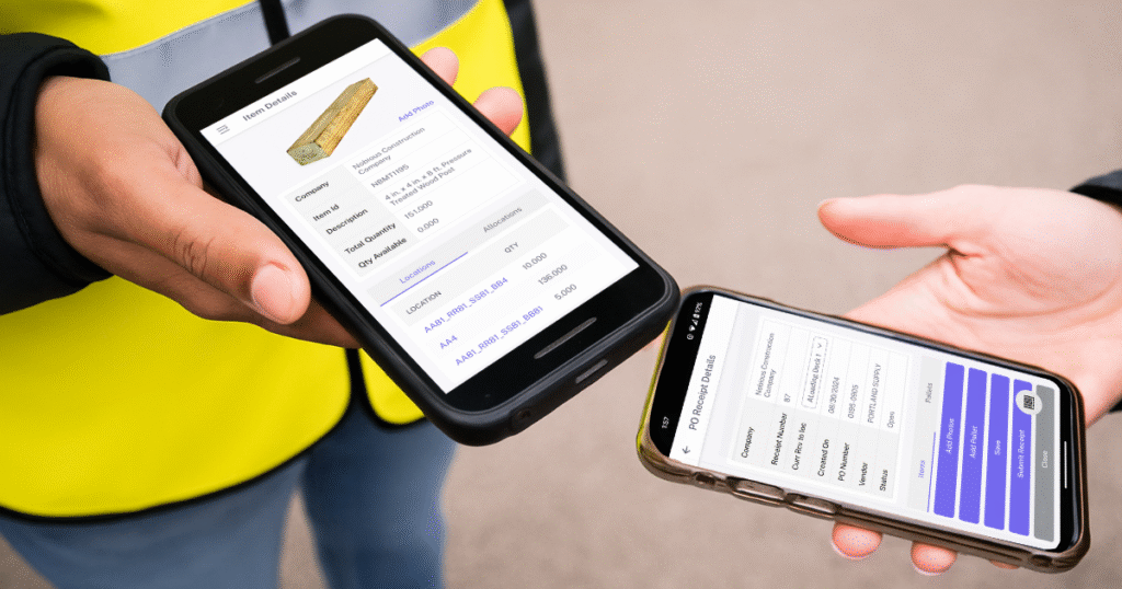 mobile inventory management for sage intacct on phones