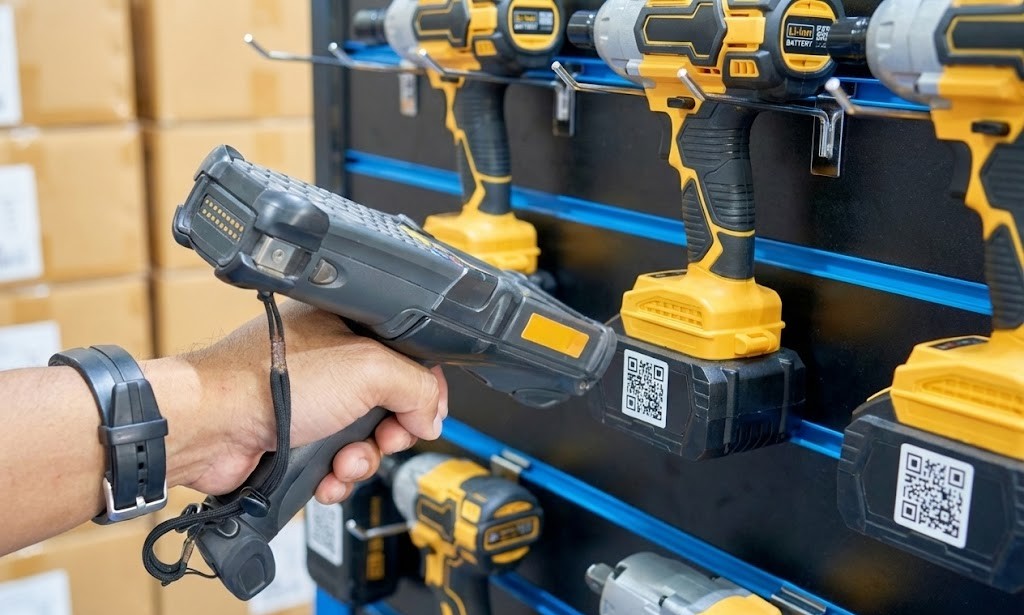 Nobious check-in ticket UI – tool and consumable returns